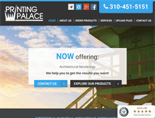 Tablet Screenshot of printingpalace.com